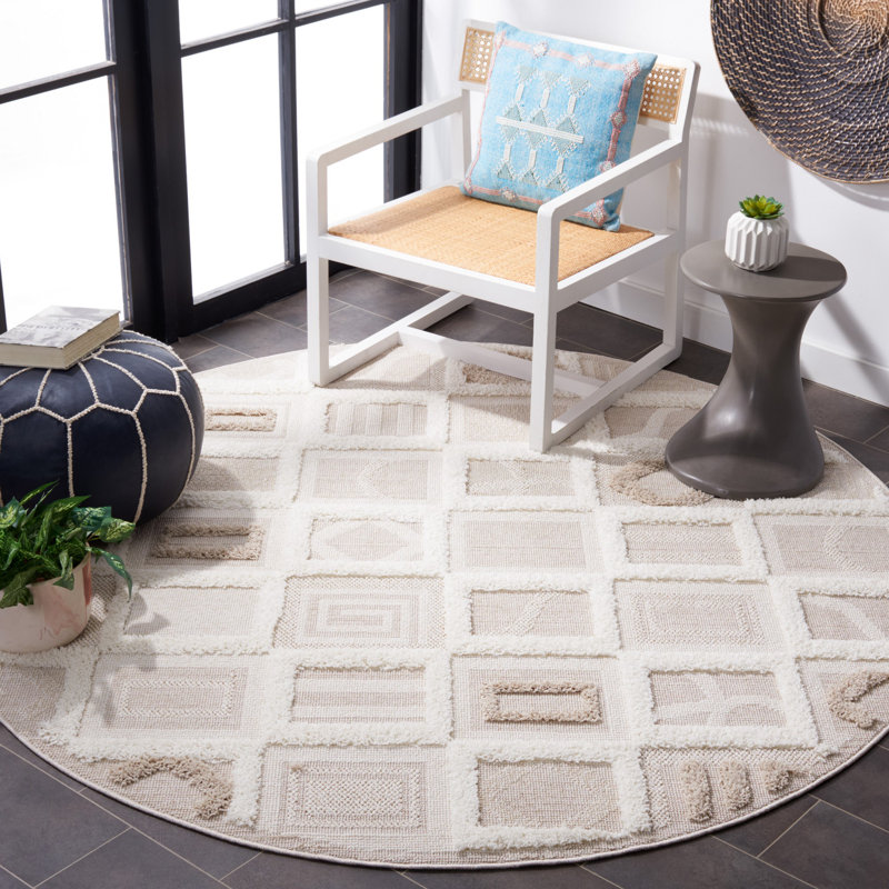 Trends Performance Geometric Rug, Round 6'7"