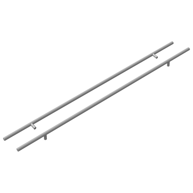 Vidaxl Cabinet Handle Silver Stainless Steel Modern Kitchen Bathroom Wardrobe