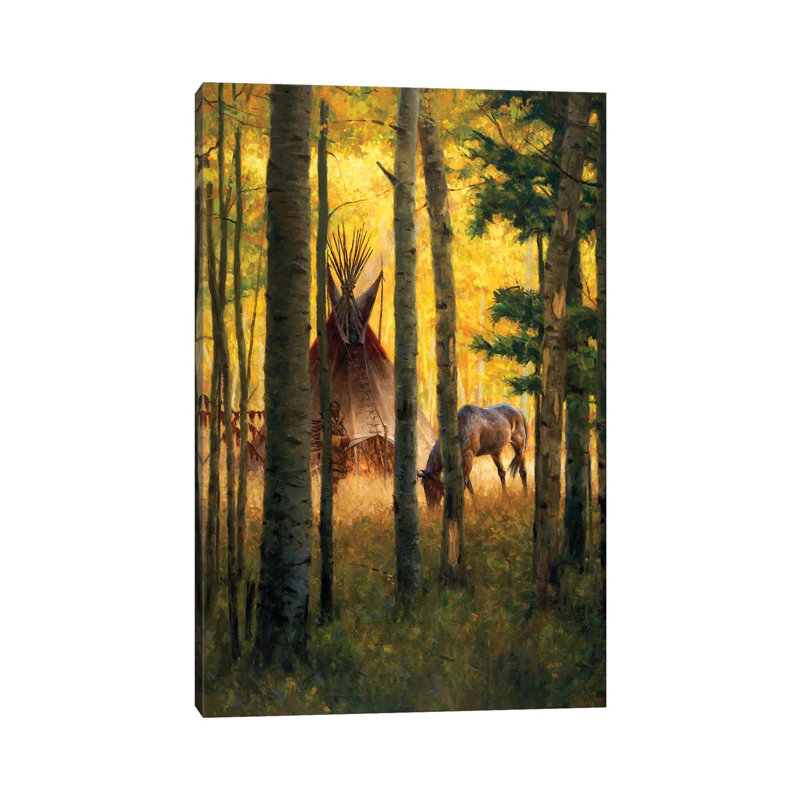 Deep Forest Camp by Joe Velazquez - Wrapped Canvas Print, 66.04 cm H x 45.72 cm W