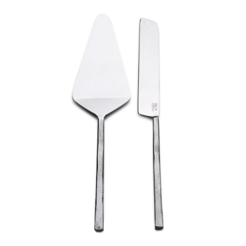 2 Piece Stainless Steel Cake Serving Set