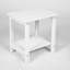 Ensemble de chaises berçantes toutes saisons avec table d'appoint, ensemble de chaises berçantes 3 pièces à texture de bois, blanc (comprend 2 chaises berçantes et 1 table)-2015732010