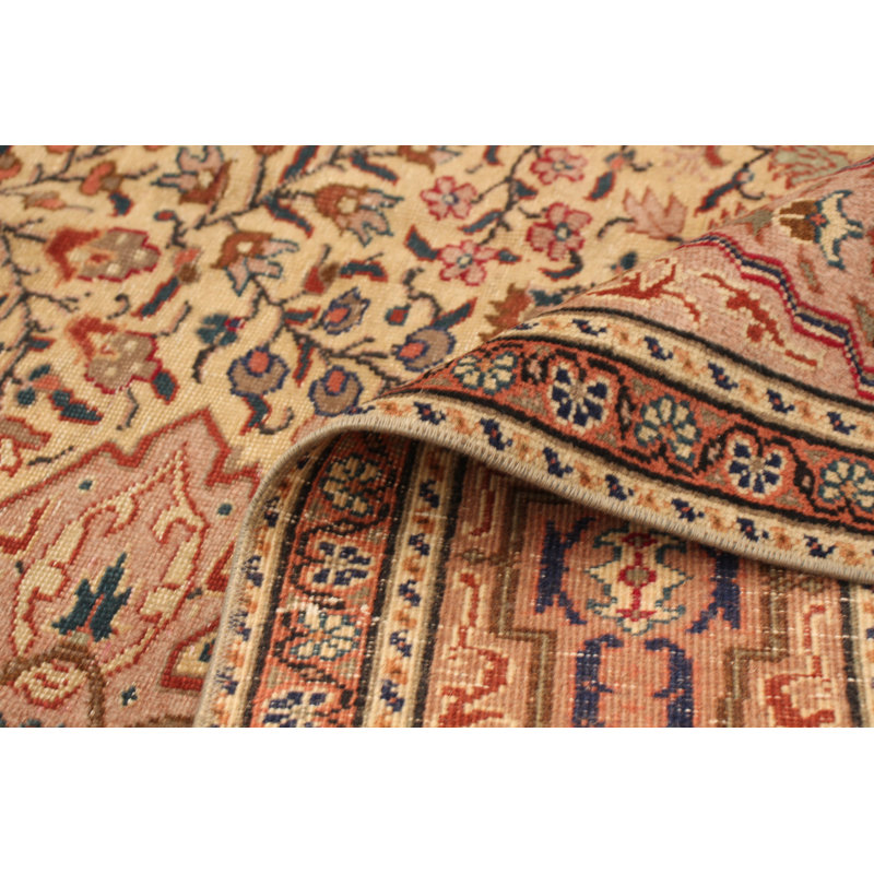 Tapis zone en laine 10 pi 4 po x 9 pi 10 po noué la 1980 keisari one-of-kind Shamon