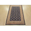 Tapis oriental noué à la main en laine bleu 4 pi 2 po x 6 pi Bokhara Jaldar
