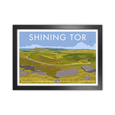 Derbyshire Shining Tor by Stephen Millership - Print on Canvas