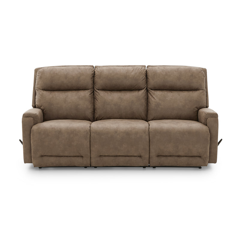 Upholstered 89.5'' Reclining Sofa, Eggshell