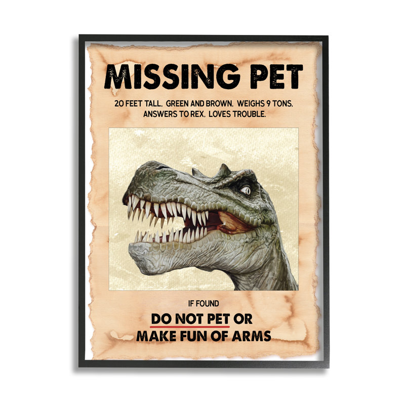 Abdul-Haseeb, art de reptile T-Rex, Giclée encadrée noir minuit, H 20 po x l 16 po