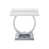 Plateau blanc / base argent