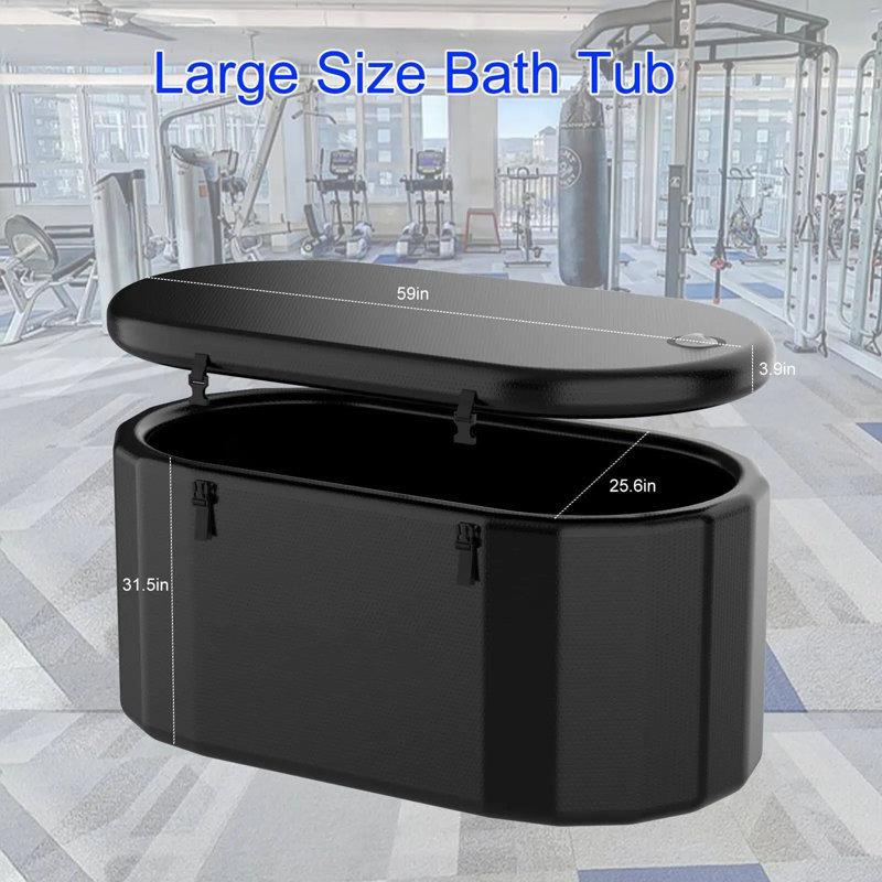 Baignoire gonflable froide pour la récupération