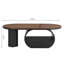Oval Coffee Table with Storage Drawer-130041682