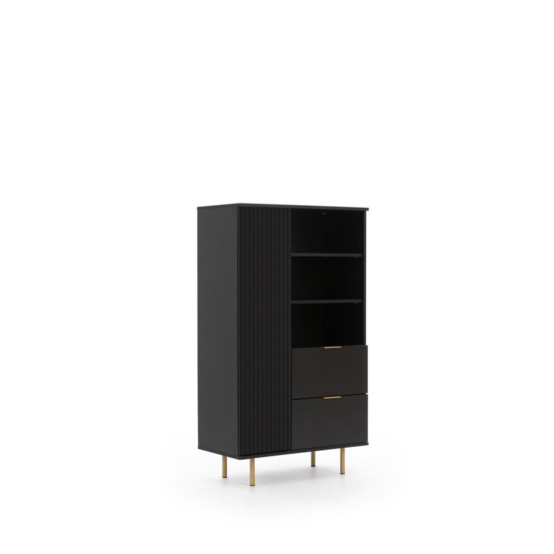 Aurthur 80cm Sideboard, Black Matte