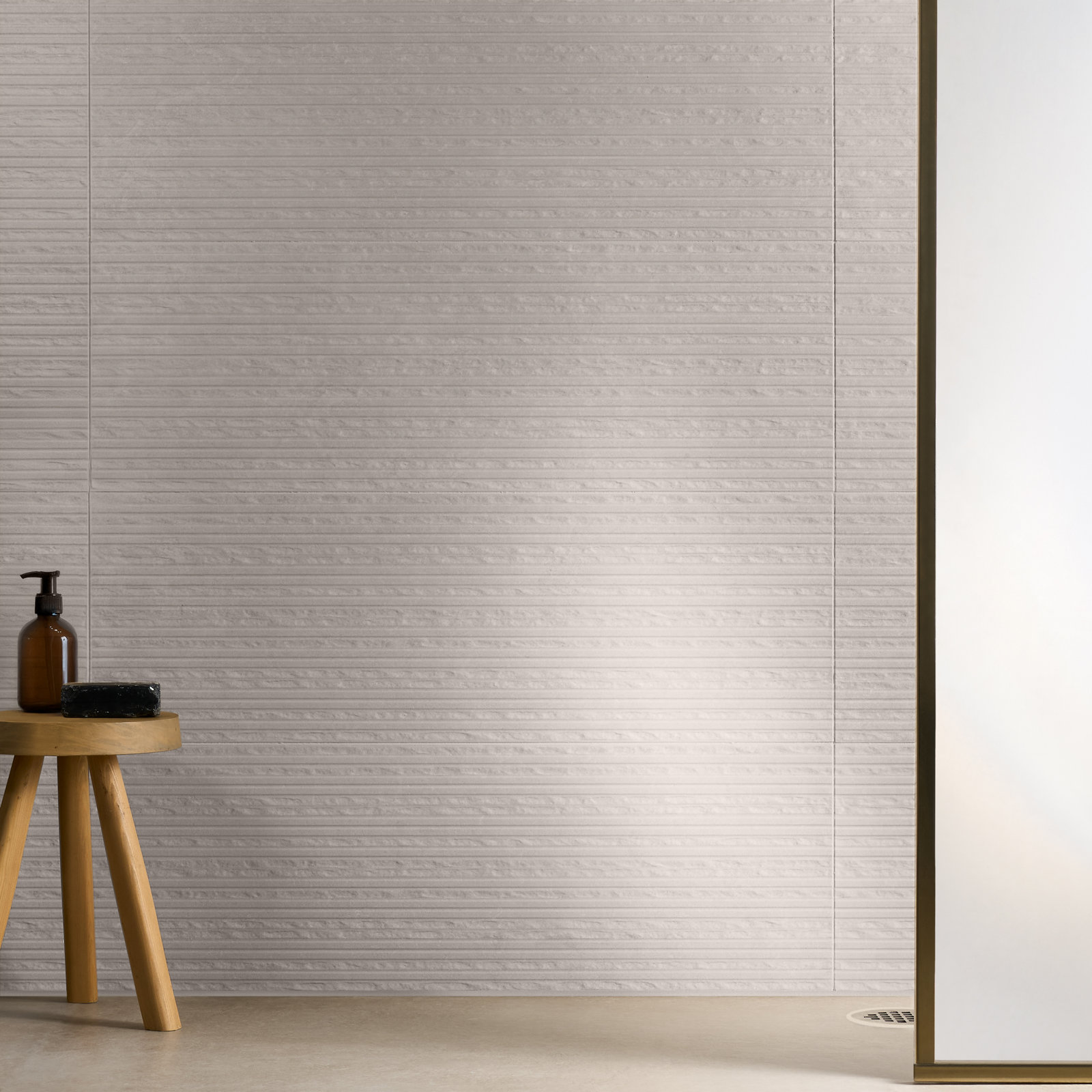 Terrace Deco 11.81 In. X 35.43 In. Matte Ceramic Wall Tile (14.52 Sq. Ft. / Case), Linen Warm Gray