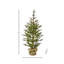 Jeune sapin de 1,20 m (4 pi) avec double micro-DEL et télécommande, recouvert de toile de jute