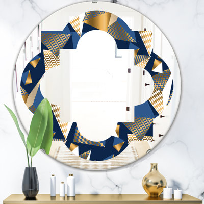 Miroir mural sans cadre Quatrefoil and Cubes