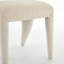 De 2, chaises de salle à manger, chenille crème, conception évidée, structure en fer, utilisation à l'intérieur, chambre à coucher, pièce, sièges confortables et abordables, limite de 300 livres, assemblage facile, simple, capacité-695258252