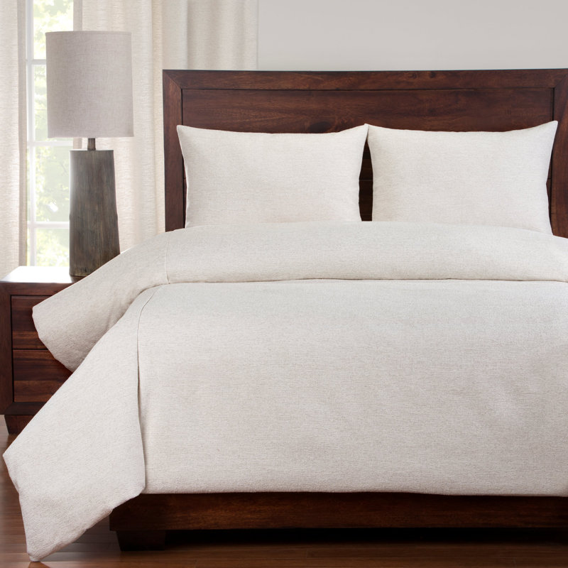Belmont Blend Duvet Cover & Insert Set, King Duvet Cover  + 2 shams + 2 Toss Pillows, Porcelain