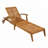 Solid Wood Patio Chaise Lounge