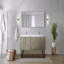 Ensemble de meuble-lavabo à double cuve 60 po de largeur x 20 po de profondeur avec plateau en marbre de culture et robinet chromé-269362625-269362624
