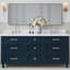 ARIEL Monroe 72 Double Sink Bathroom Vanity with Carrara Quartz Top-1236486702-1267535058-1267535068