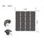 Carreaux de terrasse en plastique emboîtables, paquet de 44 tuiles de patio, 12 po x 12 po carré extérieur imperméable à l'eau et à l'eau, tuiles de terrasse pour le patio au bord de la piscine, gris-116657771