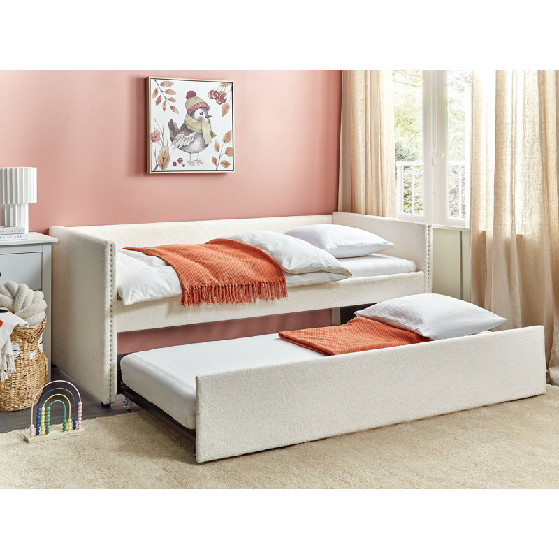 Ambroisine Upholstered Storage Bed, Beige