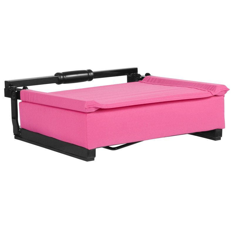Grandstand Comfort Seats by Flash - Lightweight Stadium Chair with Handle & Ultra-Padded Seat, Pink