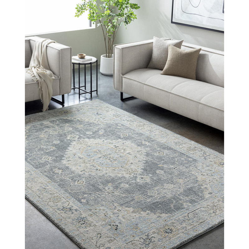 Tapis d'intérieur tissé à la machine Hengrove, Rectangle 5 pi 3 po x 7 pi
