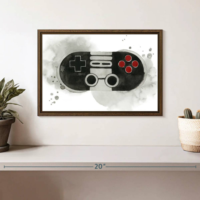 Gamer IV, 13 po x 9 po, Cadre flottant noyer