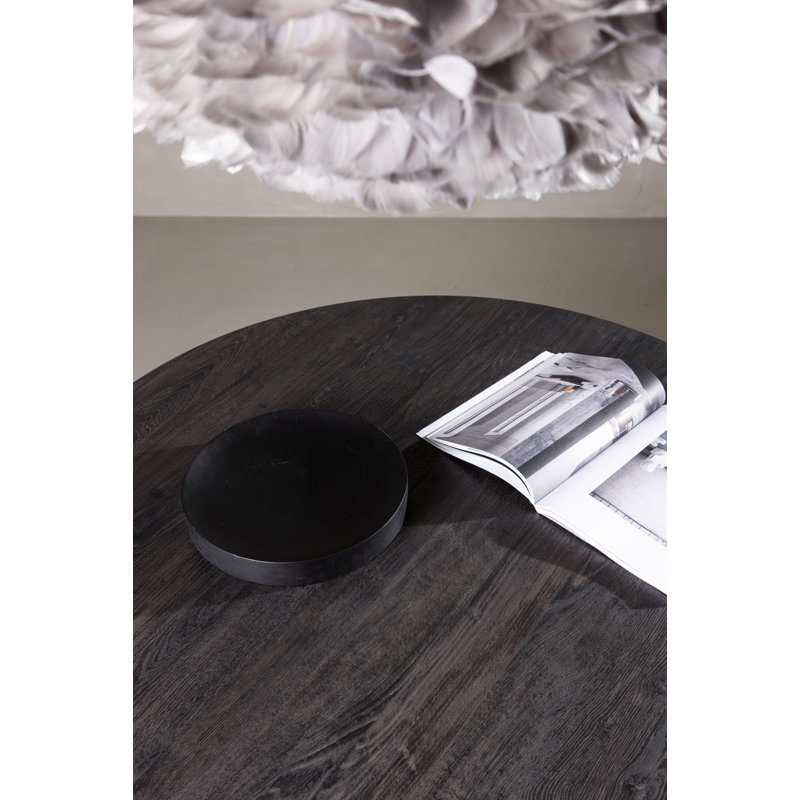 Bissie 120 cm Poplar Round Dining Table, Mocca