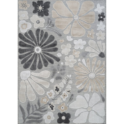 Floral Indoor Outdoor Rug