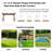 13' x 6.5' Wooden Pergola Grill Gazebo with Metal Roof,Bulbs,Bar Counters for patio, backyard or swimming pool.