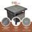 Edorta 55.1" W Marble and Solid Wood Makeup Vanity Set-1913382077