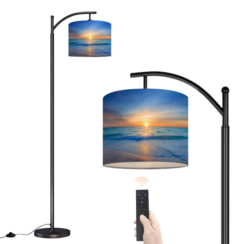 Lampe sur pied Arc avec abat-jour réglable Ocean Beach Lampe sur pied Sunset