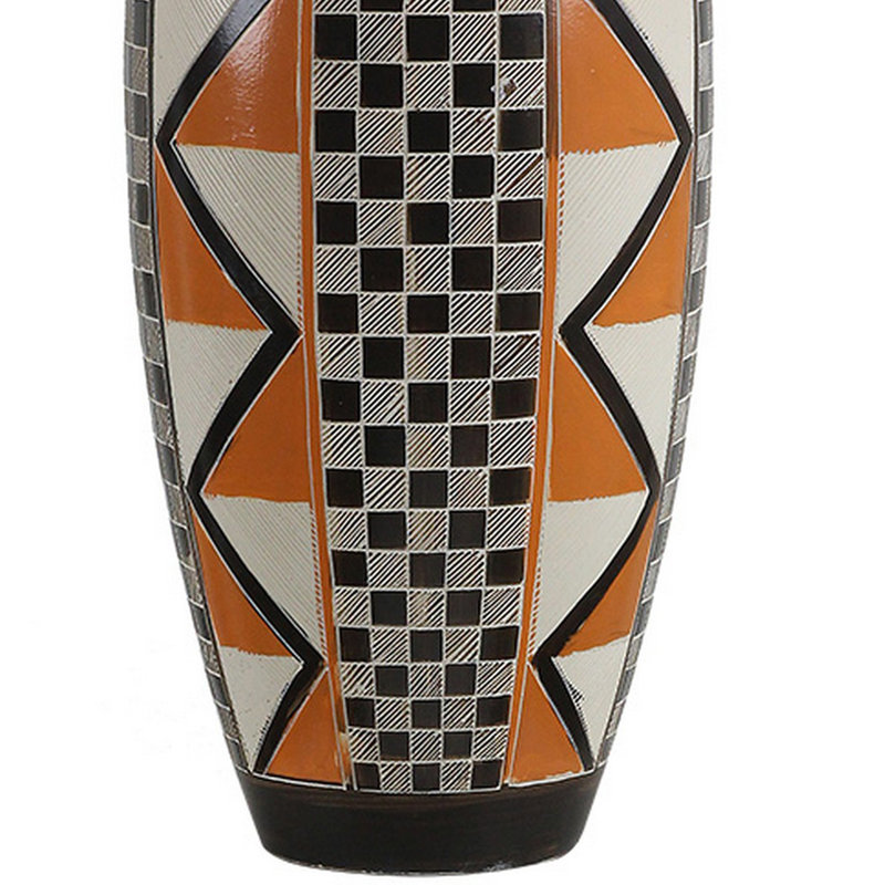 Shray Adjustable Table Lamp, Yes, Orange/Black/White