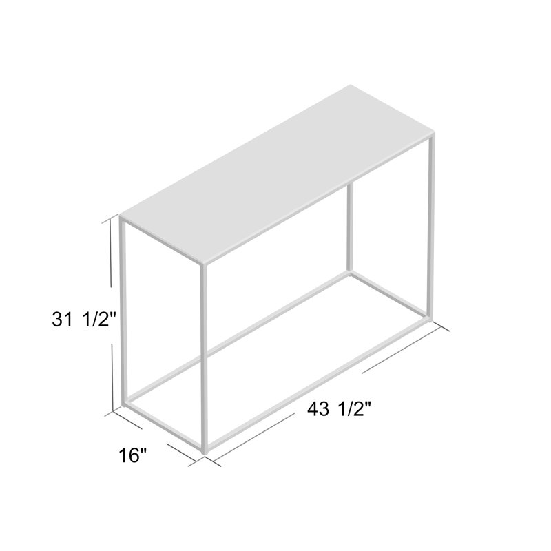 Gettys 43.5'' Marble Top Console Table