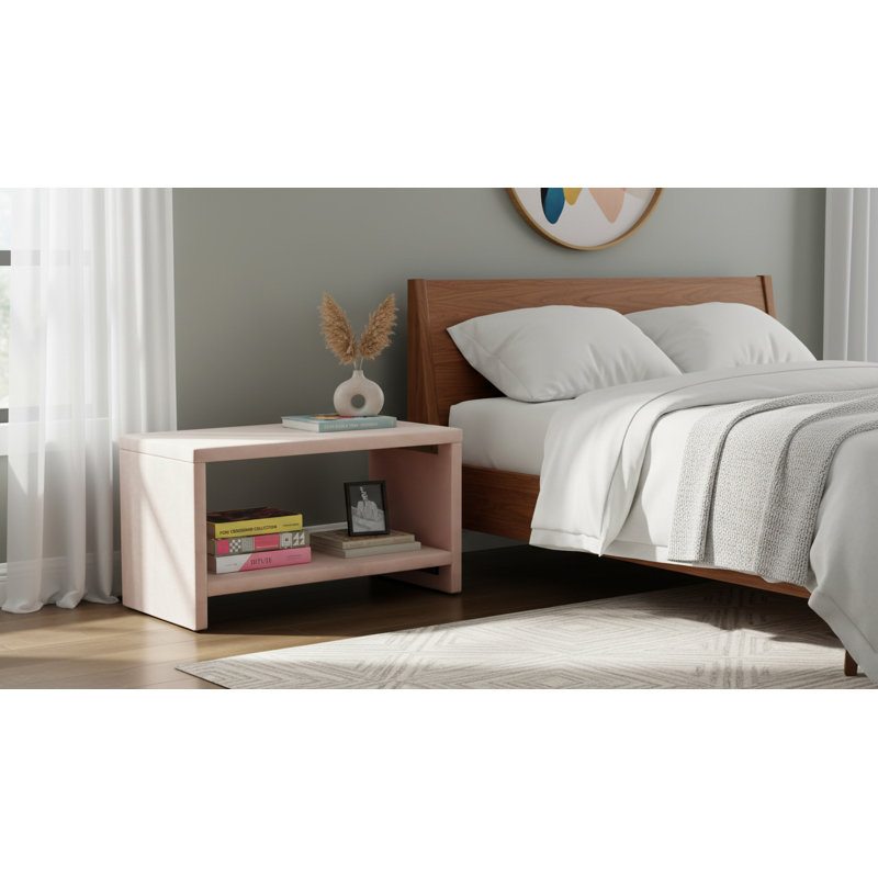 Table de chevet Stoffel, Rose
