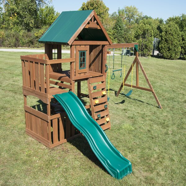 Swing-n-Slide Elkhorn Wooden Play Swing Set & Reviews | Wayfair