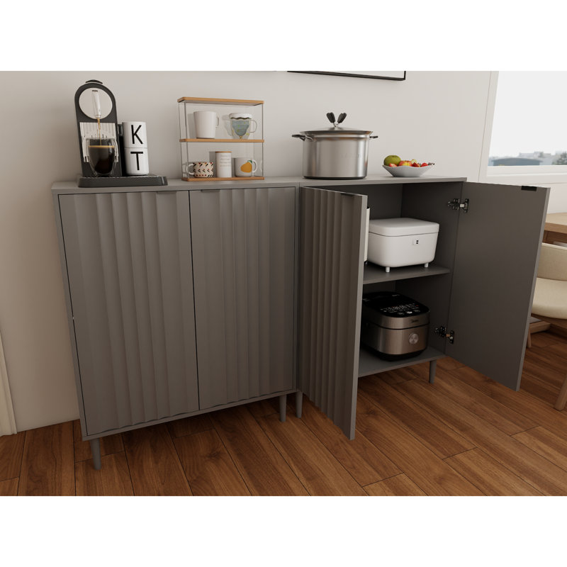 Armoires modernes en bois d'ingénierie efficaces pour les cuisines compactes