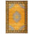 Girvin Yellow Gray Oriental Machine Printed Cotton Polyester Area Rug-2032708966