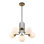 Doerun 6 - Light Aluminium Dimmable Chandelier