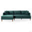 Canapé modulaire en velours en L Blake (canapé modulaire)-741342163-741342162