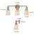 3 - Light Dimmable Bathroom Vanity Light
