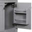 Meuble-lavabo 30 po gris, en bois massif, avec lavabo simple, 2 portes et 1 tiroir avec lavabo. Portes à fermeture en douceur grise. 2 portes et 1 rangement. Fabrication en bois, design élégant-1194748464-1194748431