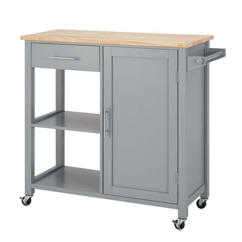Penka Kitchen Cart, Gray