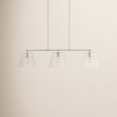 Alorie 3 Light Glass Dimmable Pendant