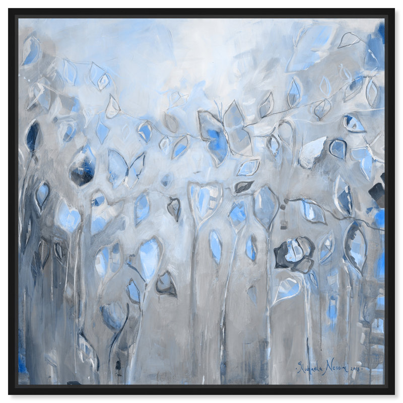 " Butterfly Dance ", Black Framed Canvas, 24" H x 24" W 