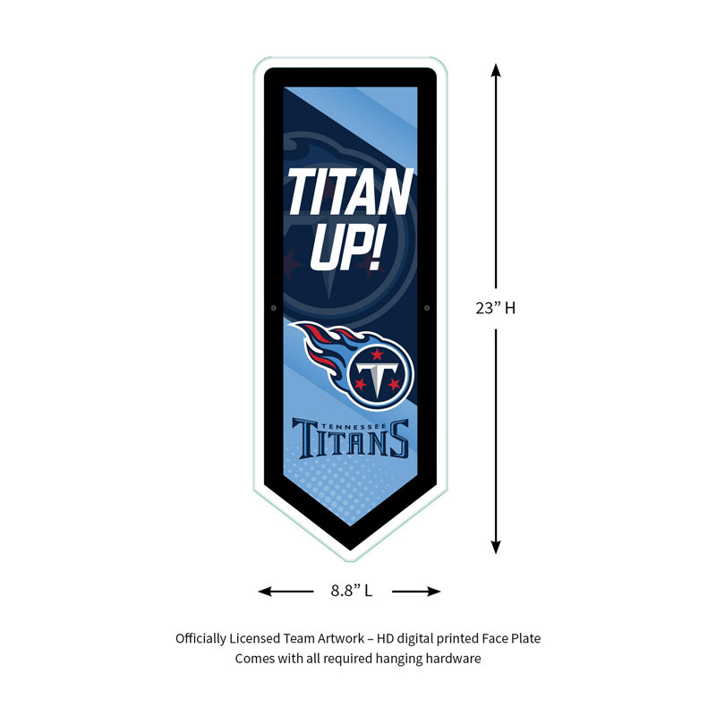 Plaque murale lumineuse NFL, Titans du Tennessee