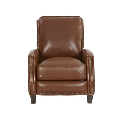 Llewellyn 31"" Wide Leather Manual Standard Recliner -  Birch Lane™, 91314DB35D1243A9AB3E0F07918C7FCB