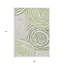 Tapis intérieur / extérieur lavable abstrait vert artichaut 9 pi x 12 pi HomeRoots