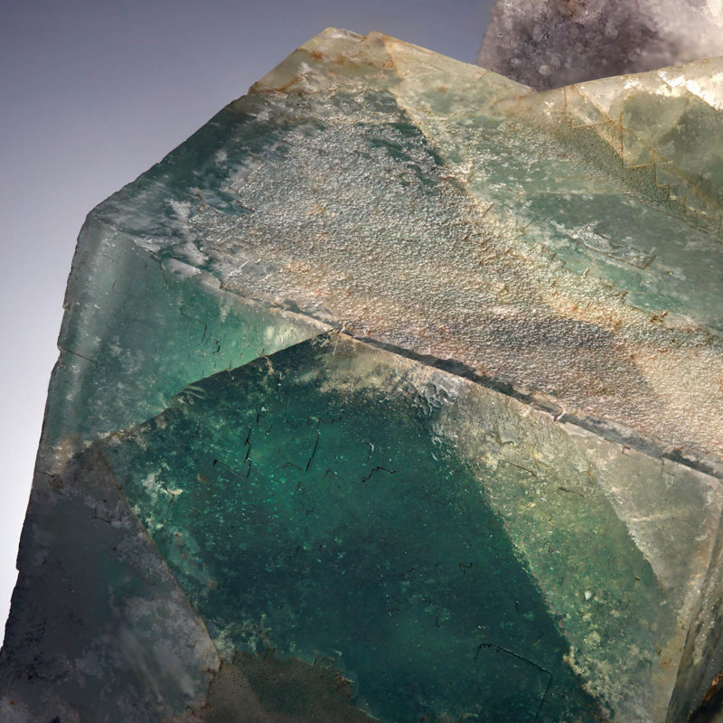 Genuine Fluorite on Quartz