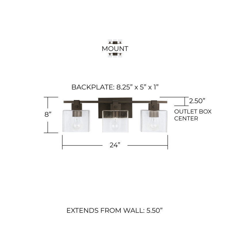 Éclairage pour meuble-lavabo Yerington, 3